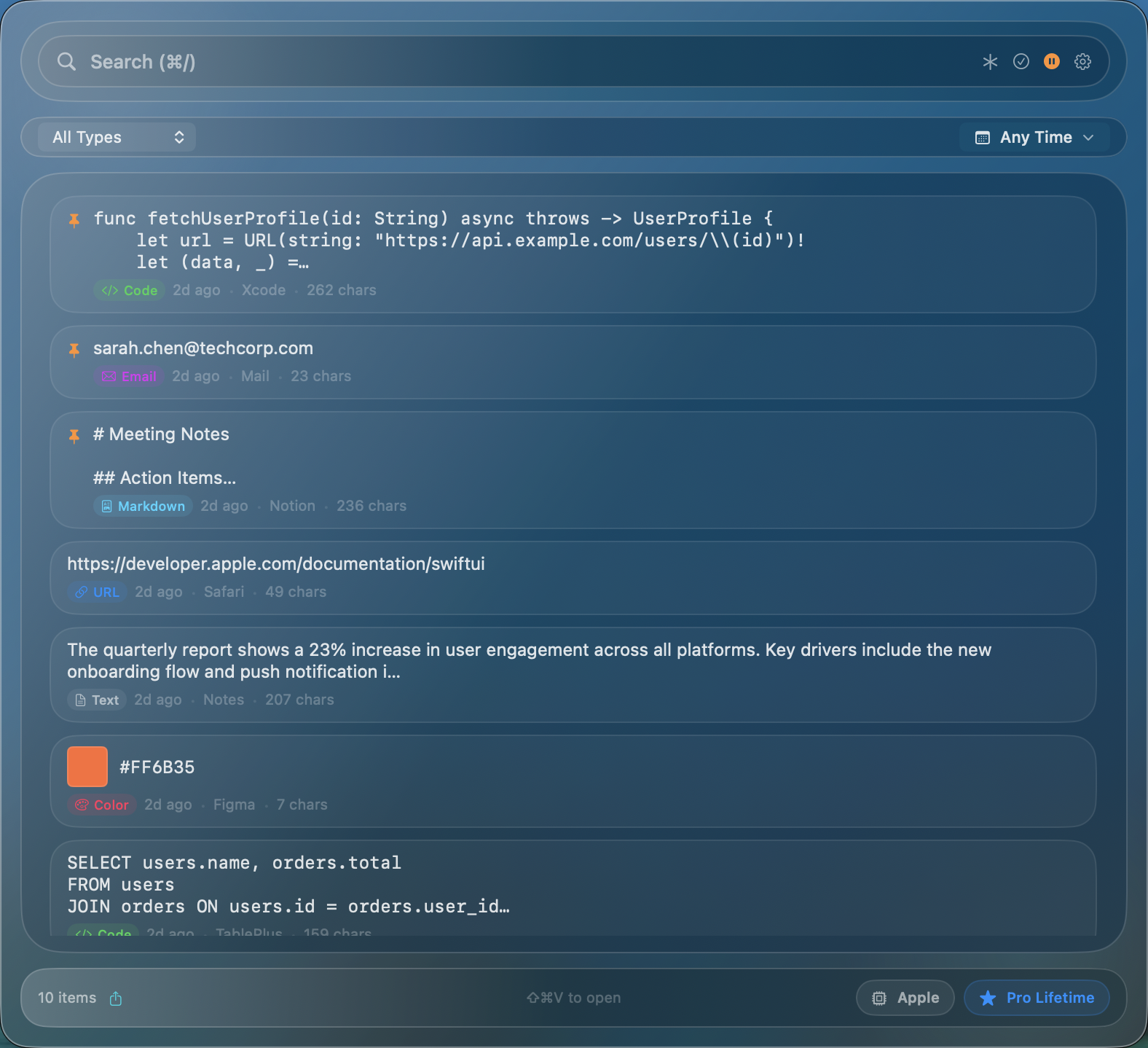 Panel with Ocean theme