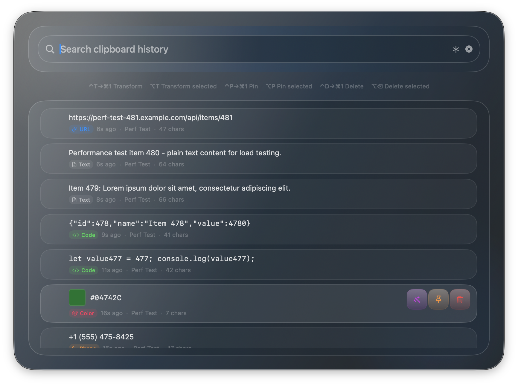 SnipSnapp Quick Search window